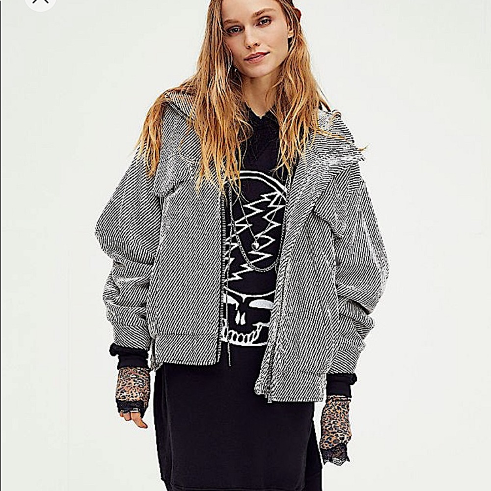 Free People Shane Slouchy Bomber